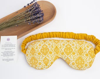 Yellow Weighted Eye mask or Pillow with Lavender