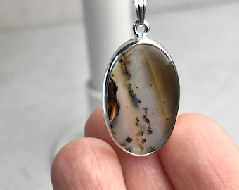 Sterling Silver and 24K Gold plating Montana 11 Pendant Montana Agate