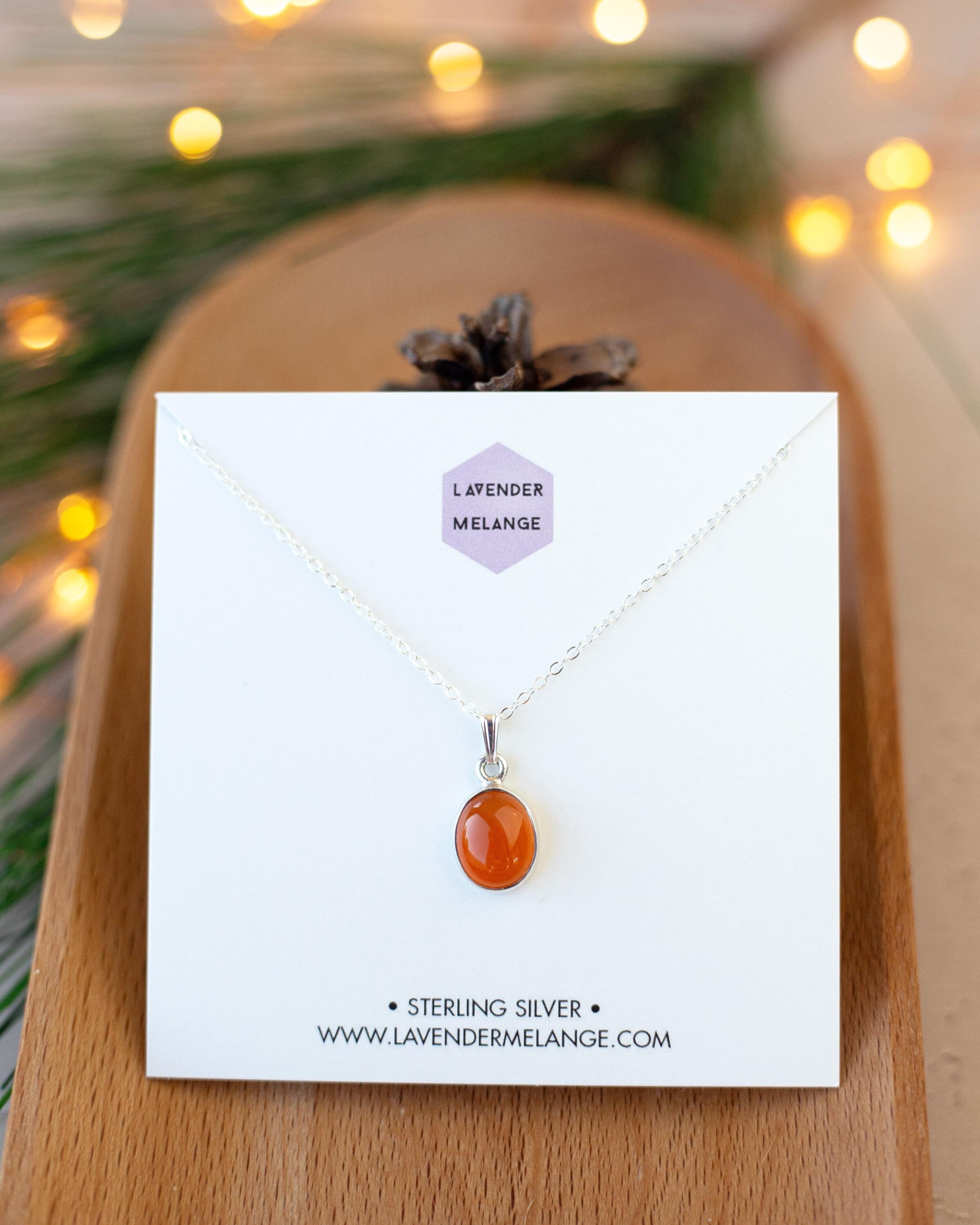Sterling silver carnelian pendant discount