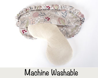 Weighted Flax Seed Eye Mask or Eye Pillow  With Machine Washable Cover, Lavender Essential Oil
