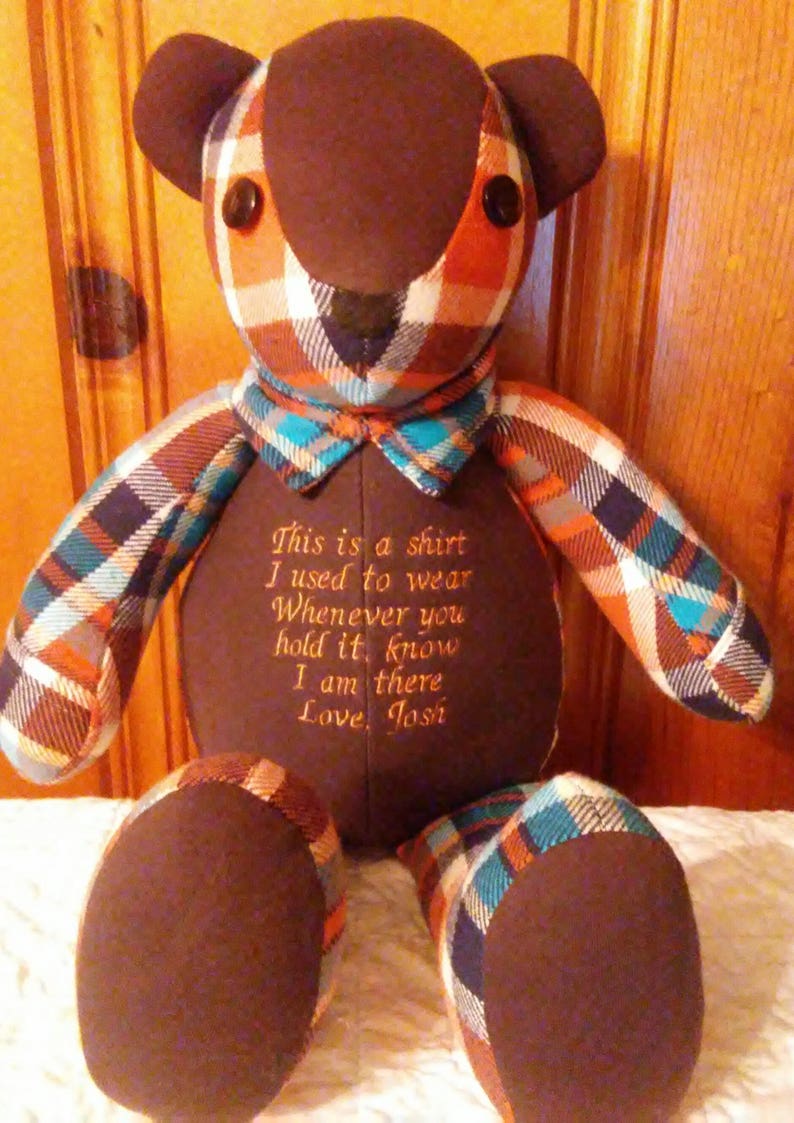 etsy memory bear