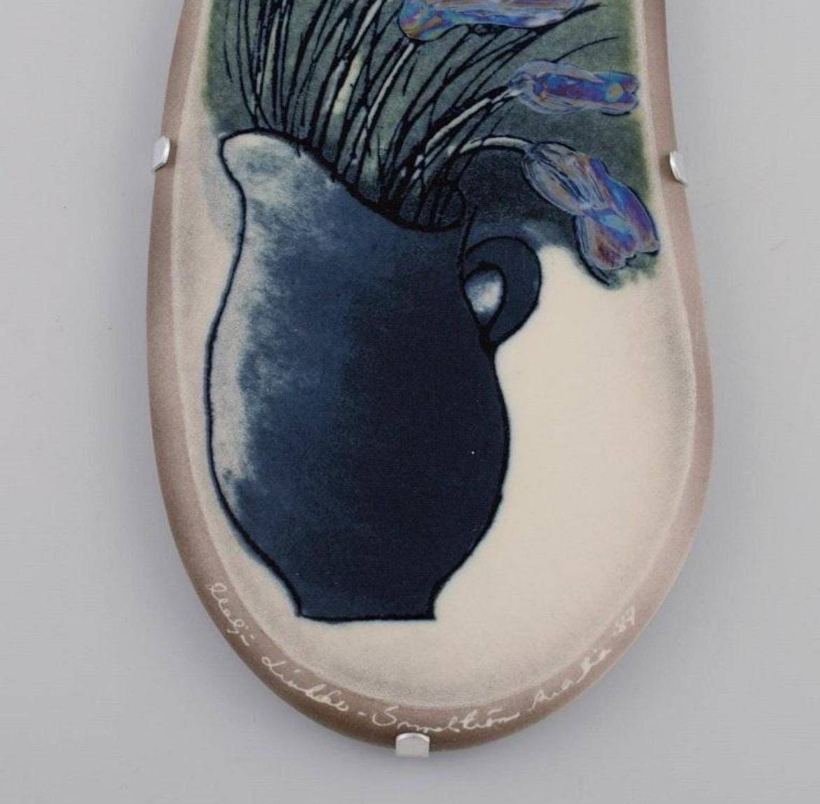 Heljä Liukko-sundström Arabia Finland Wall Plaque, Iridescent