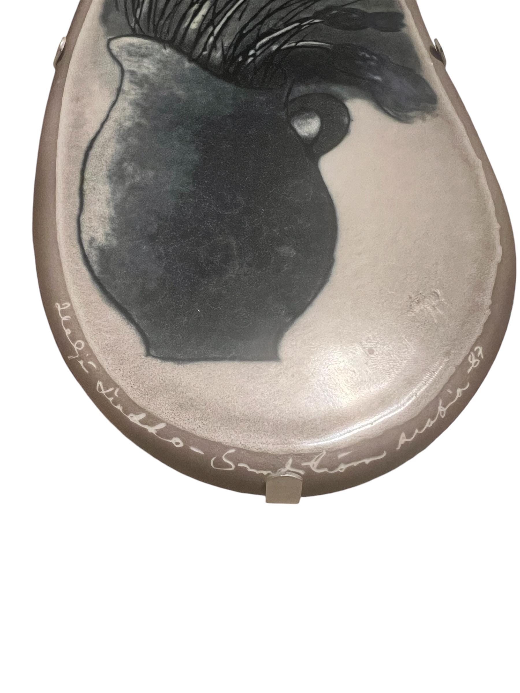 Heljä Liukko-sundström Arabia Finland Wall Plaque, Iridescent
