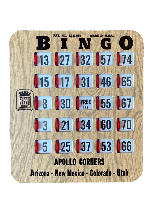 Bingo King Cards Vintage Four Corners Travel Themeset of 6 Etsy