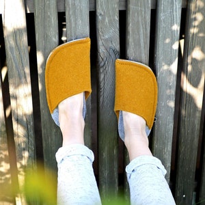 Felt House Slippers - Birthday Gift for Women - Anniversary Gift Idea