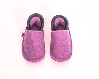 Girls Slippers - Toddler Moccasins - Fuzzy Slippers