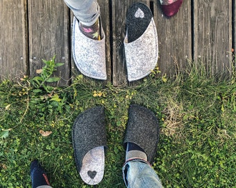 Adult Slippers - Felt Slippers Men - Guest Slippers