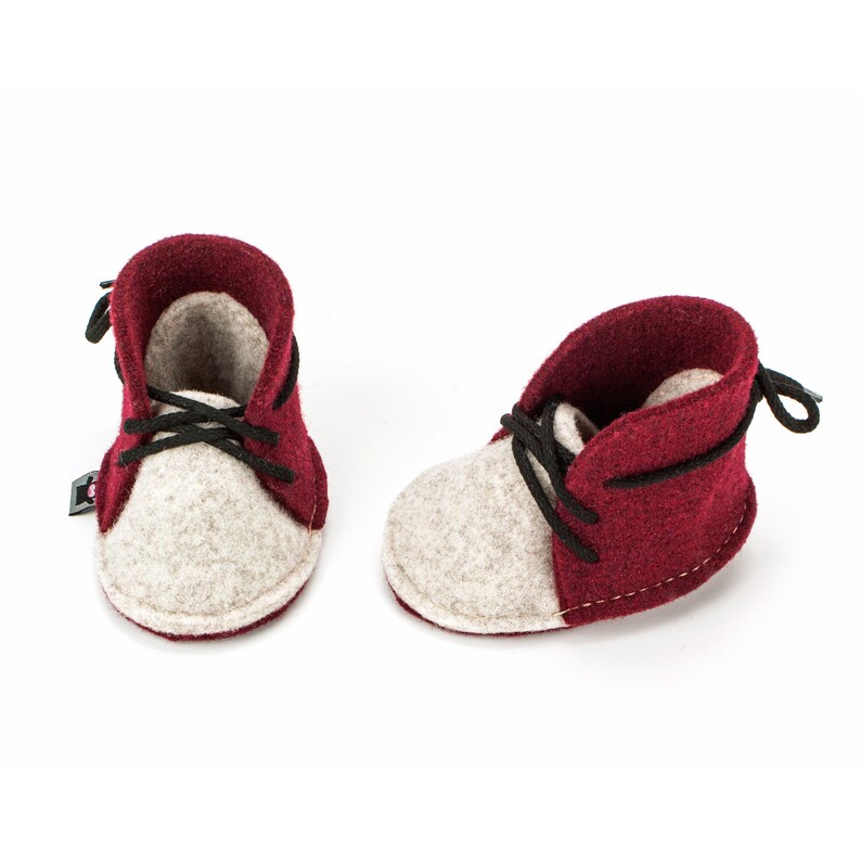 maroon baby girl shoes