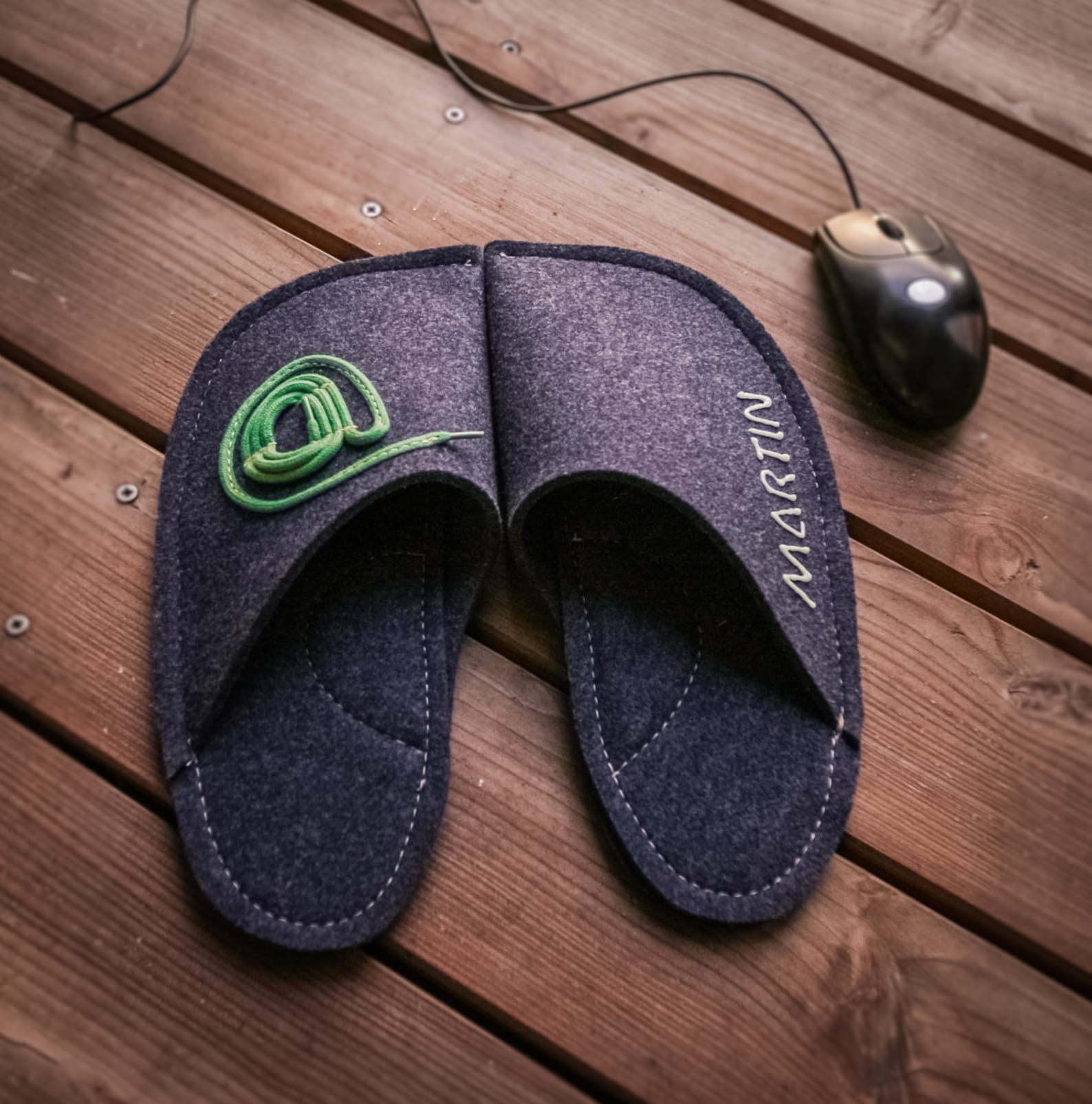 personalized embroidered slippers