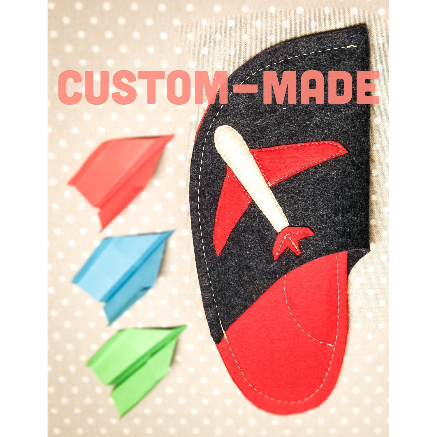 personalized embroidered slippers