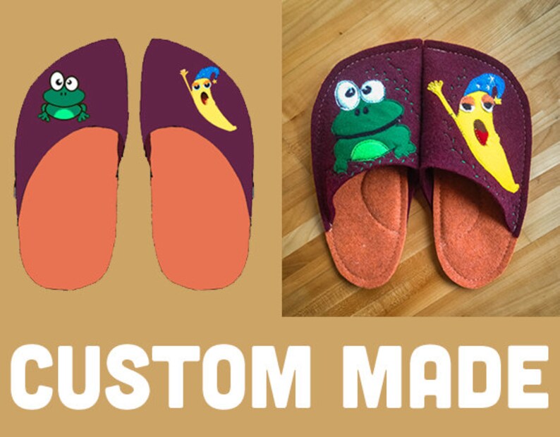 personalized embroidered slippers