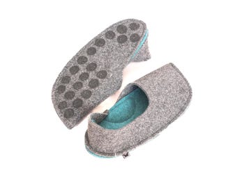 Zapatillas de mocasín - Zapatillas cerradas - Zapatillas de lana para casa
