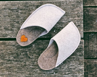 Felt Slippers - House Shoes - Home Slippers