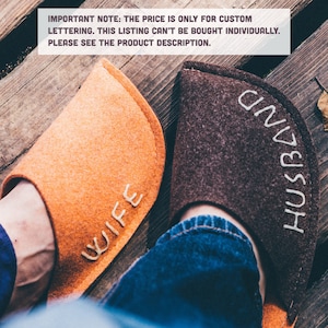 Custom Name Slippers - Custom Slippers for Men and Women - Custom Lettering (Glow in the Dark Paint)