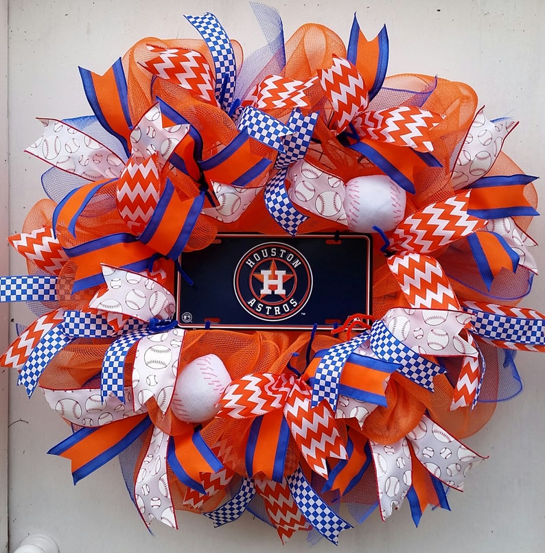 Houston Astros Baseball Wreath Fans only Housewarming gift