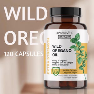 Wilde Oreganoöl-Kapseln: Extra starke, vegane Softgels, die Verdauungs- und Immunsystem unterstützen