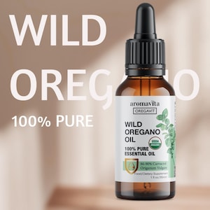 Bio wildes Oregano Öl: 90% Carpacrol, Verdauungs- und Immunsystem unterstützend