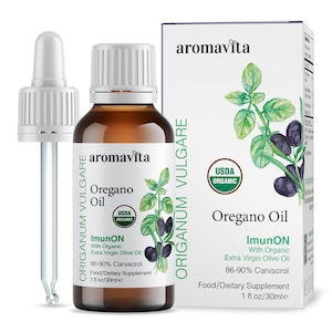 ImunON Bio griechisches Oreganoöl - Extra Stärke 86-90% Carvarol - Kraftvolle Unterstützung, Vegan, Nicht GMO, Glutenfrei 30 ml