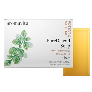 5 Bars Handmade Oregano Oil Soap – Natural, Vegan, Chemical-Free, Gentle Cleansing Bar