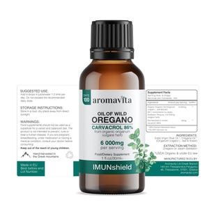 Wild Greek Organic Oregano Oil: 86-90% Carvacrol IMUNshield-Seasonal support (30ml) image 9