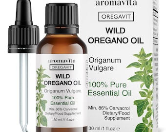 100% Pure Undiluted Wild Oregano Essential Oil, Greek Origin, Highly Potent, Certified, Top Quality Guaranteed