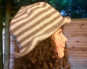 Striped Crochet Bucket Hat Pattern, Beginner Friendly (PDF Pattern)