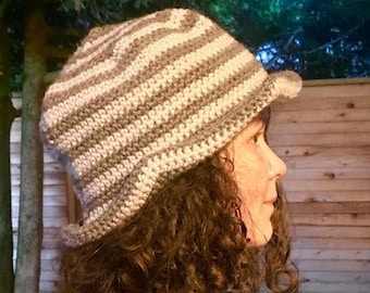 Crochet Pattern, Striped Bucket hat PDF, crochet pattern, crochet Bucket hat pattern, striped hat pattern instant download