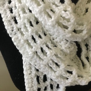 Crochet scarf Pattern,Skinny Scarf pattern PDF, crochet skinny scarf pattern, skinny scarf PDF, summer scarf pattern, easy crochet Scarf image 6