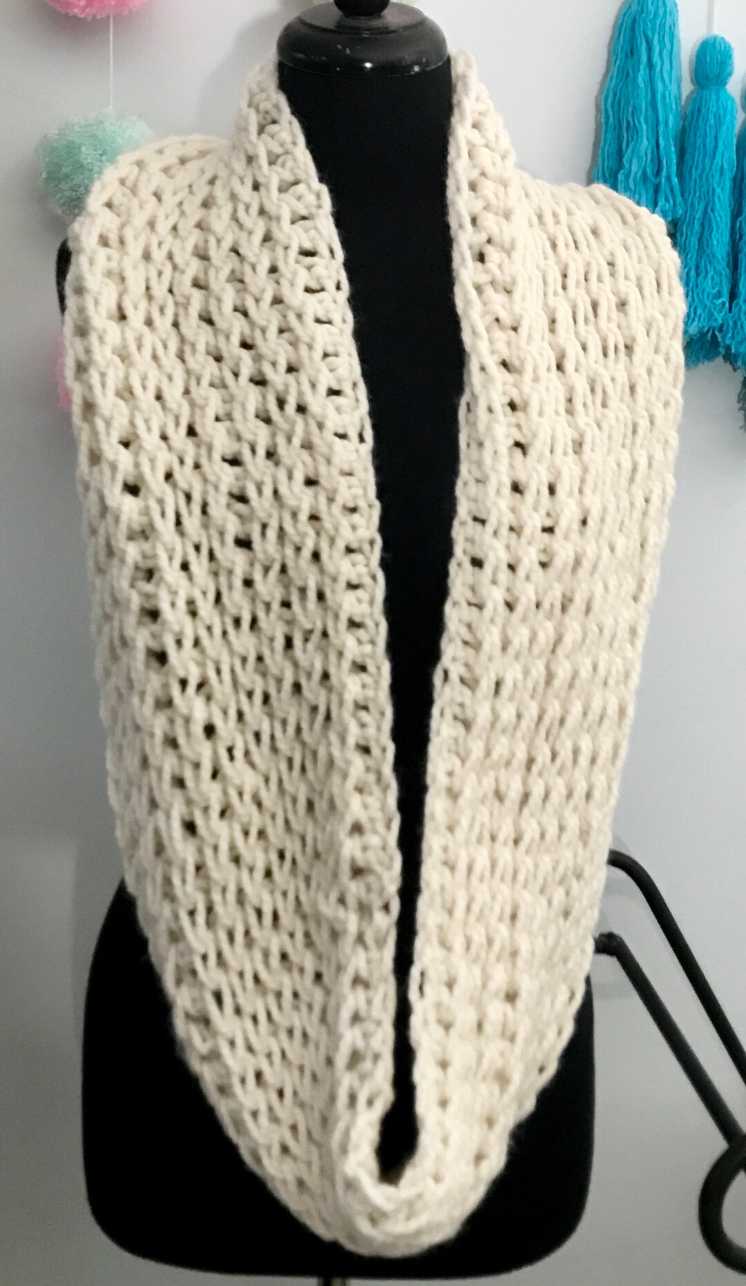 Chunky Crochet Infinity Scarf Pattern, Easy Cowl (PDF Pattern) - Etsy