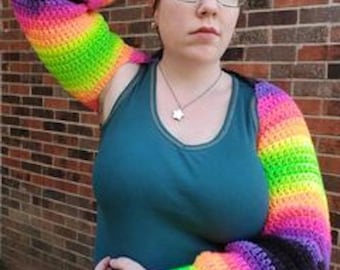 Crochet Sleeves Shrug Pattern, Samantha Design (PDF Pattern)