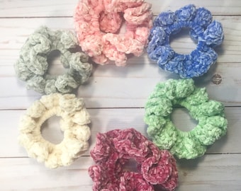 Scrunchie pattern, crochet pattern, crochet Scrunchie  pattern, velvet scrunchies pattern. Scrunchie PDF download