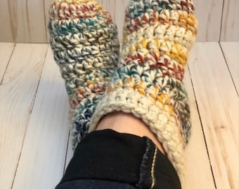 Crochet slippers pattern, slipper socks pattern, cozy slippers, chunky slipper socks, crochet pattern, slipper pdf download, digital pattern