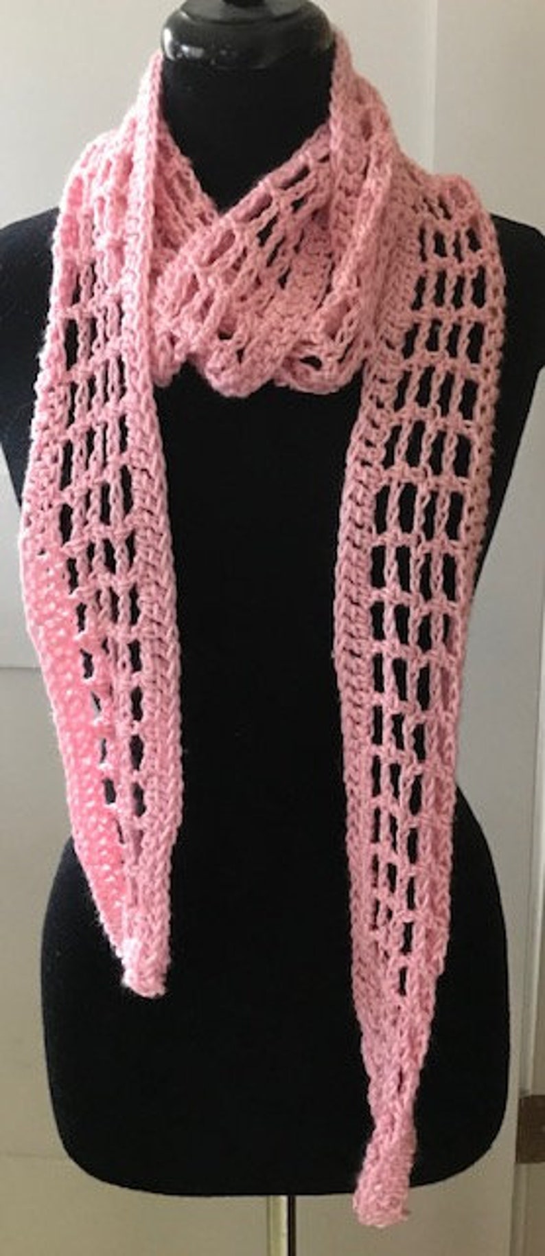 Crochet scarf Pattern,Skinny Scarf pattern PDF, crochet skinny scarf pattern, skinny scarf PDF, summer scarf pattern, easy crochet Scarf image 5