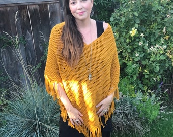 Poncho crochet pattern, poncho pattern, crochet poncho pattern, ladies sizes XS/S, M/L, XL/2XL and 3XL. Pattern PDF download