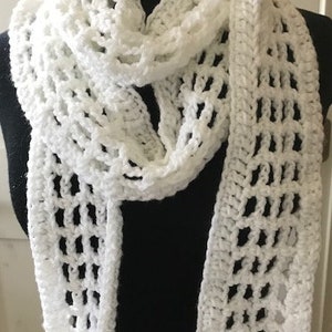 Crochet scarf Pattern,Skinny Scarf pattern PDF, crochet skinny scarf pattern, skinny scarf PDF, summer scarf pattern, easy crochet Scarf image 2