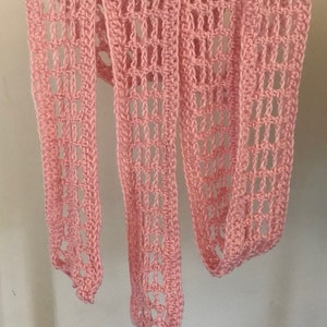 Crochet scarf Pattern,Skinny Scarf pattern PDF, crochet skinny scarf pattern, skinny scarf PDF, summer scarf pattern, easy crochet Scarf image 7