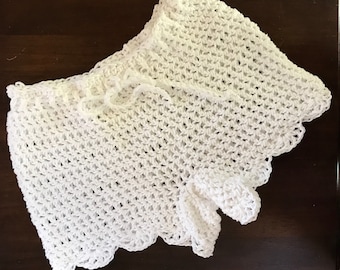 Crochet Shell Shorts Pattern, Beach Cover Up (PDF Pattern)