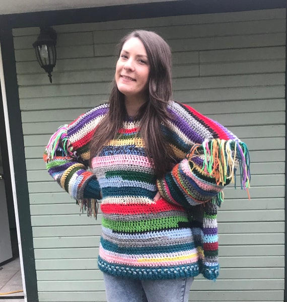 Ultimate Stash Bust Sweater: Crochet pattern