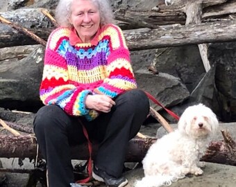 Crochet Pattern Happy Hippy Sweater 