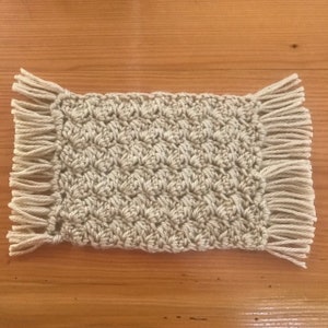 Mug Rug Crochet Pattern, Boho Mug Rug pattern, Easy and Quick mug rug crochet pattern, home decor crochet pattern image 3
