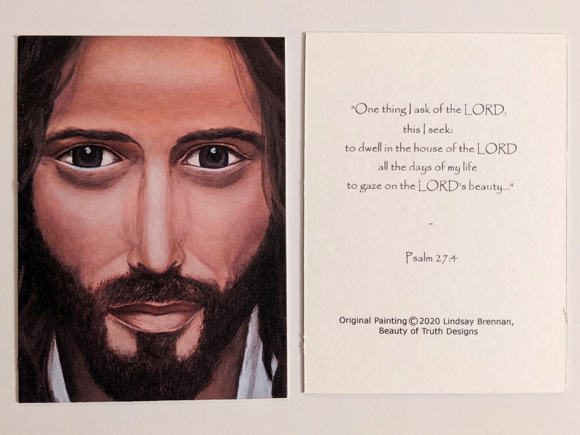 Holy Face Prayer Card Etsy