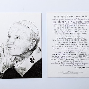 St. John Paul II PRAYER CARD