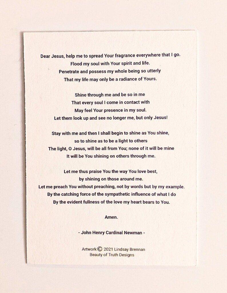 Mother Teresa Prayer Card - Etsy