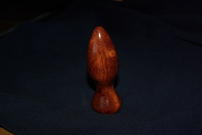 Mature wooden butt plug Bubinga wood intimate massage wand ...