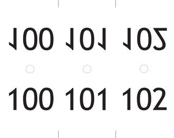 Printable Reverse Number - Etsy