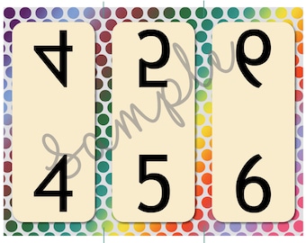Printable Reverse Number - Etsy