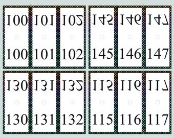 Printable Reverse Numbers - Etsy