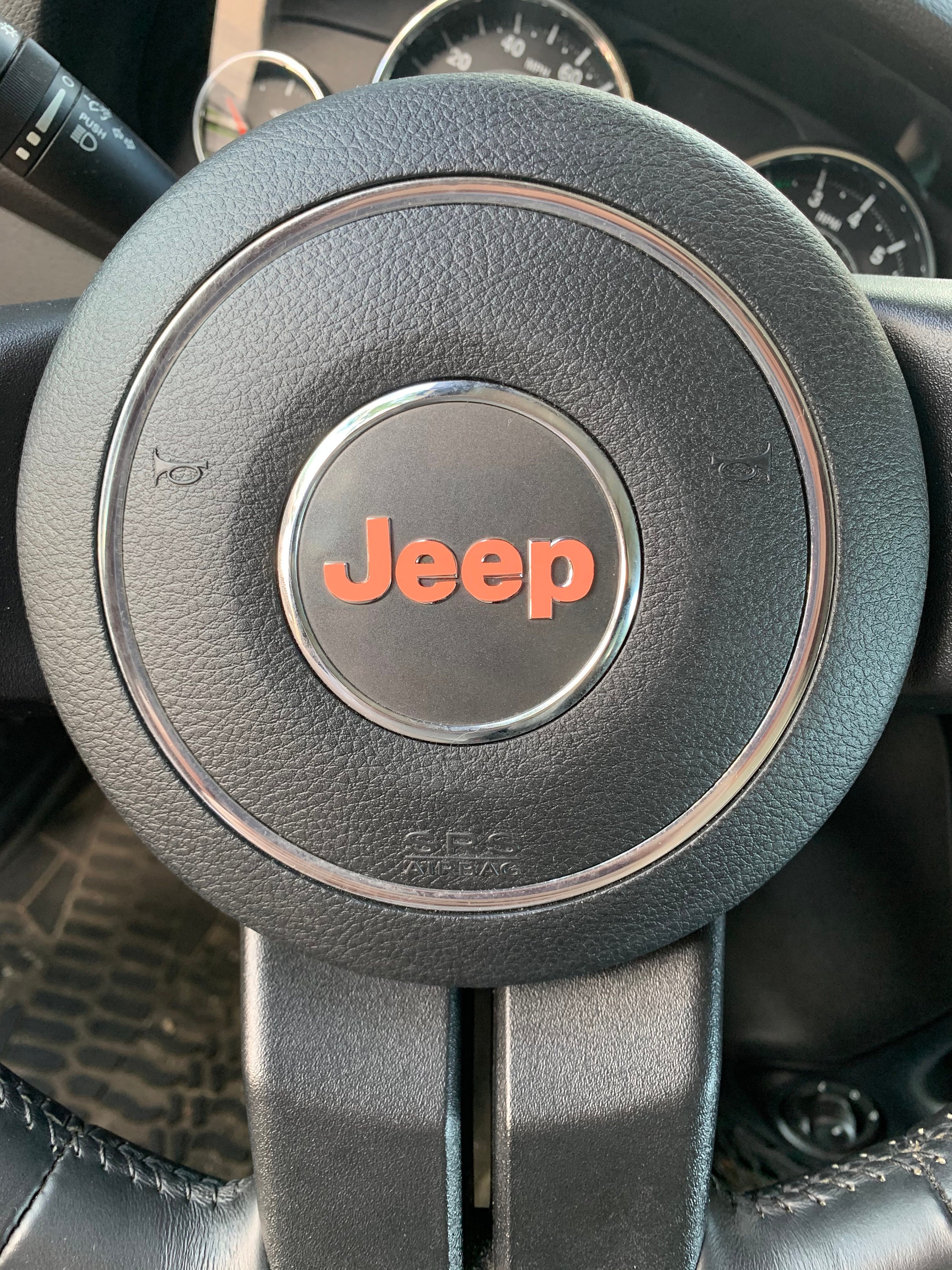 Jeep Decal Jeep Logo Emblem Overlay Jeep Steering Wheel Etsy