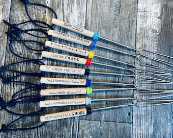 Marshmallow Roasting Sticks, S'more Stick, Roasting Stick, Personalized Gift, Expanding or Expandable Roasting Stick, Hot Dog Stick, Camping