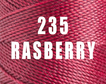 1 Spool / Linhasita Waxed polyester macrame cord / 1 mm / RASBERRY /   Complete spool / COR 235